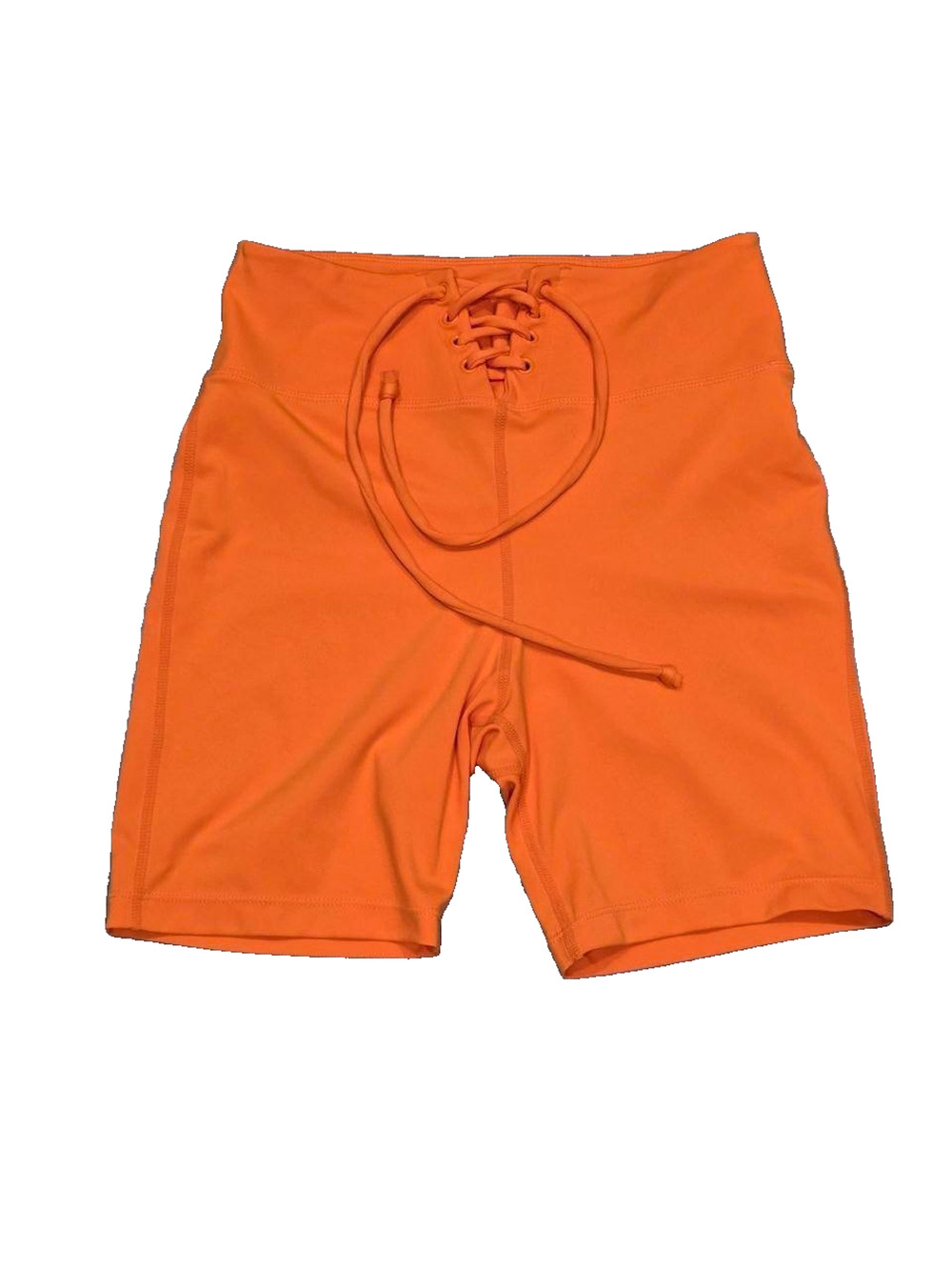 La Hearts Womens orange Running actiwear fitness knit shorts Small A004209
